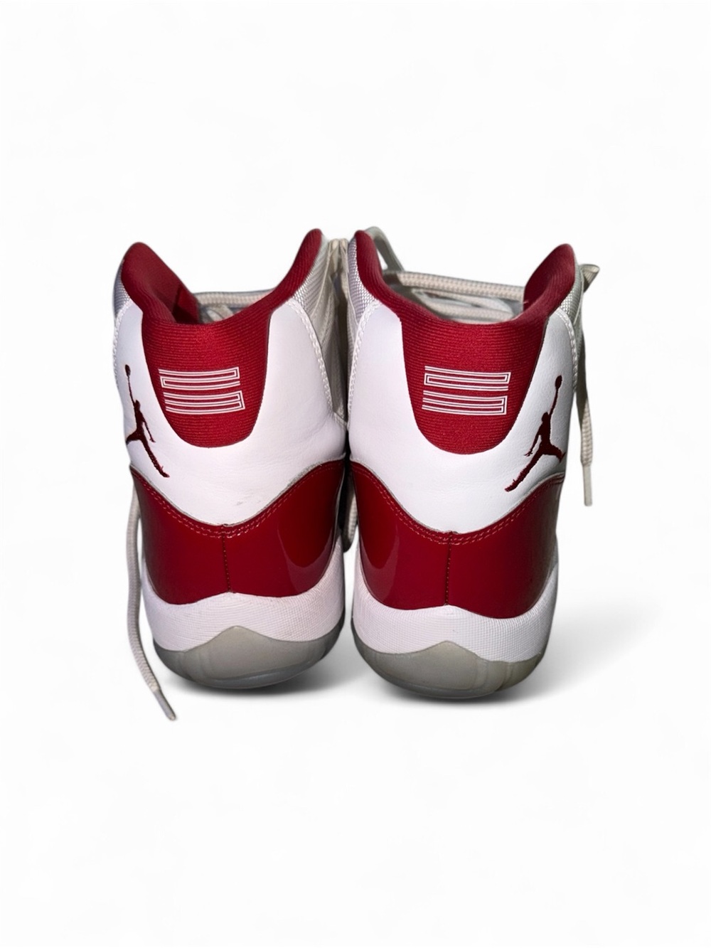 Jordan Men's Red and White Basketball Shoes - Picture 3 of 6